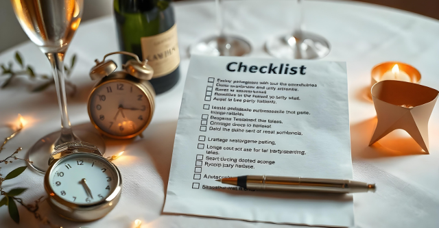 De ultieme checklist voor een stressvrije oudejaarsavond