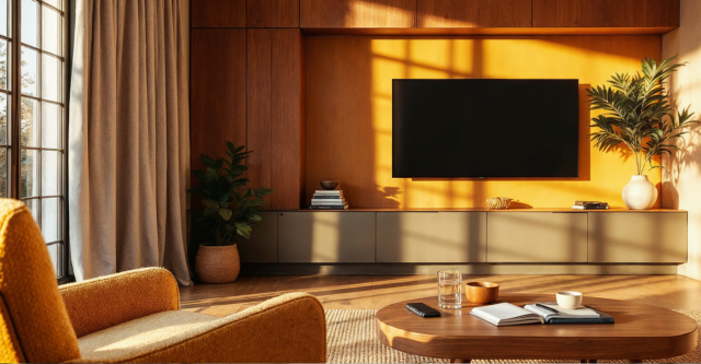 De tv wand: rust en eenheid in het interieur