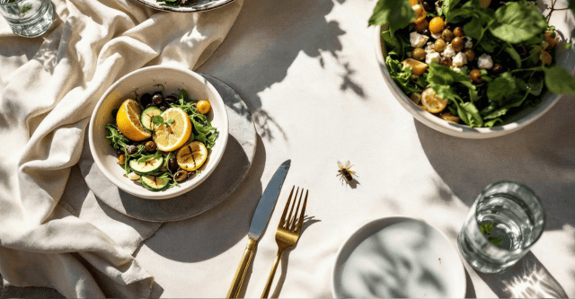 Nooit meer vliegen in je salade: slimme trucs voor een insectvrij buitenetentje